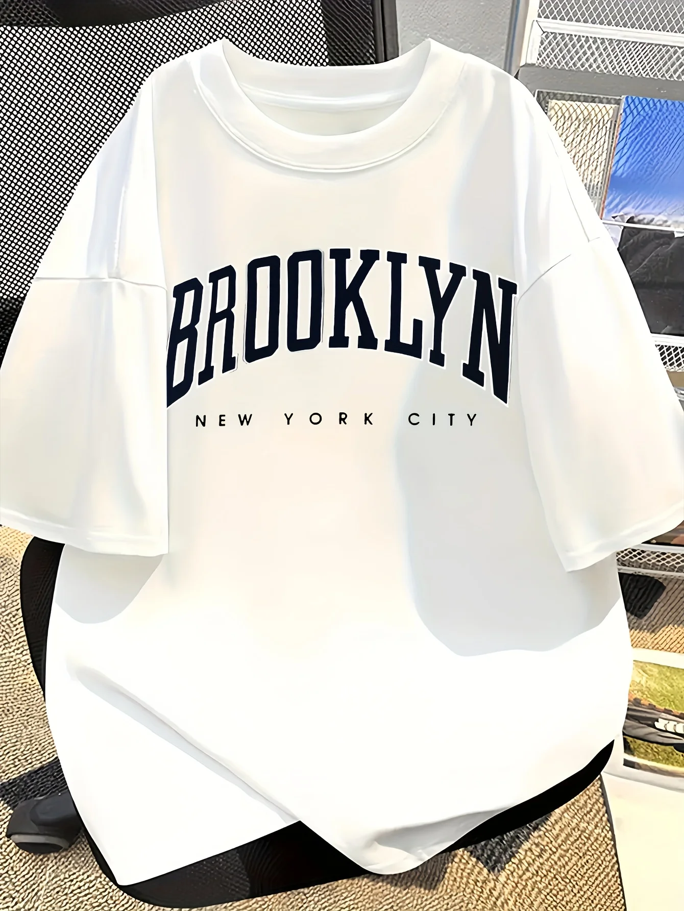 Street Fashion Nyc - Мужская футболка оверсайз из 100% хлопка
