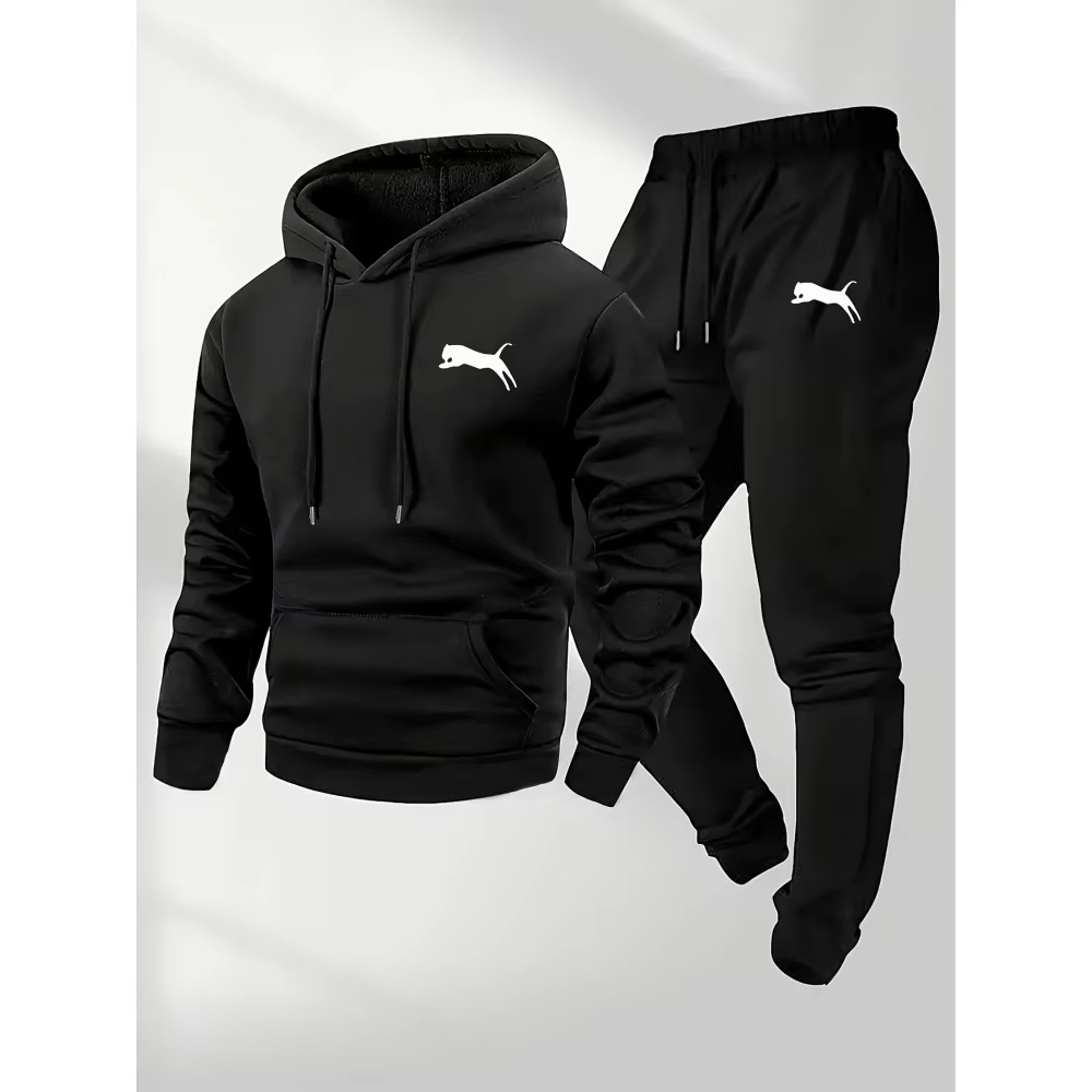 Street Fashion Outfit - Горячая новинка 2026: Мужской спортивный костюм-двойка