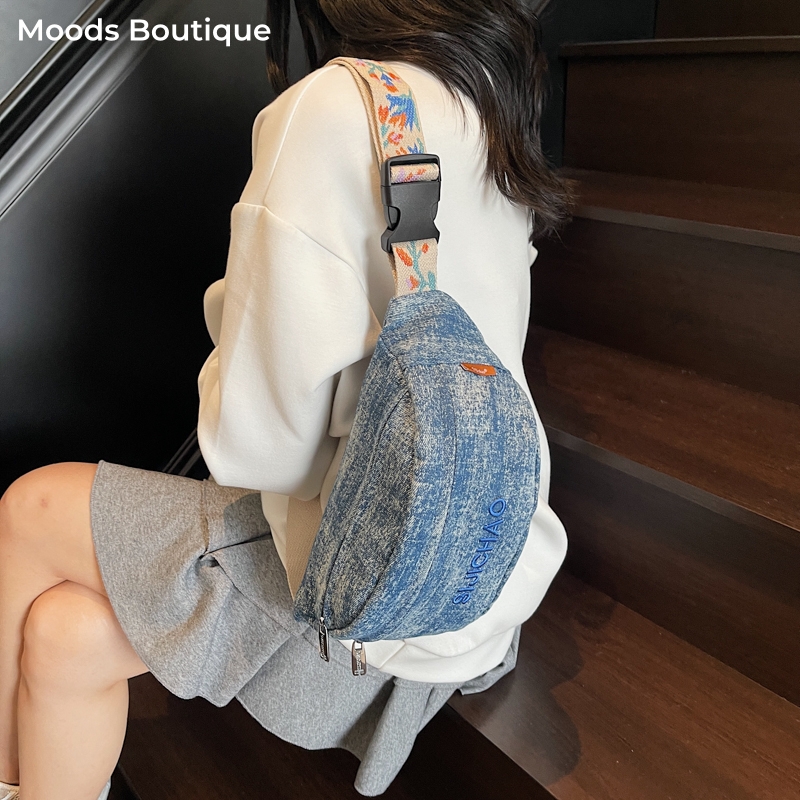 Street Fashion Trend 2025 - сумка женская сумка через плечо Джинсовые