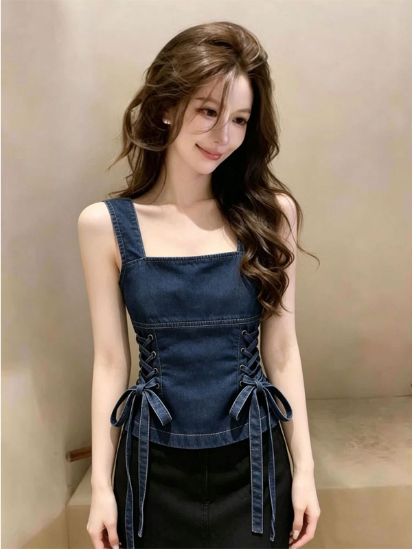 Женский джинсовый жилет синего – обзор и цена Street Fashion Vest