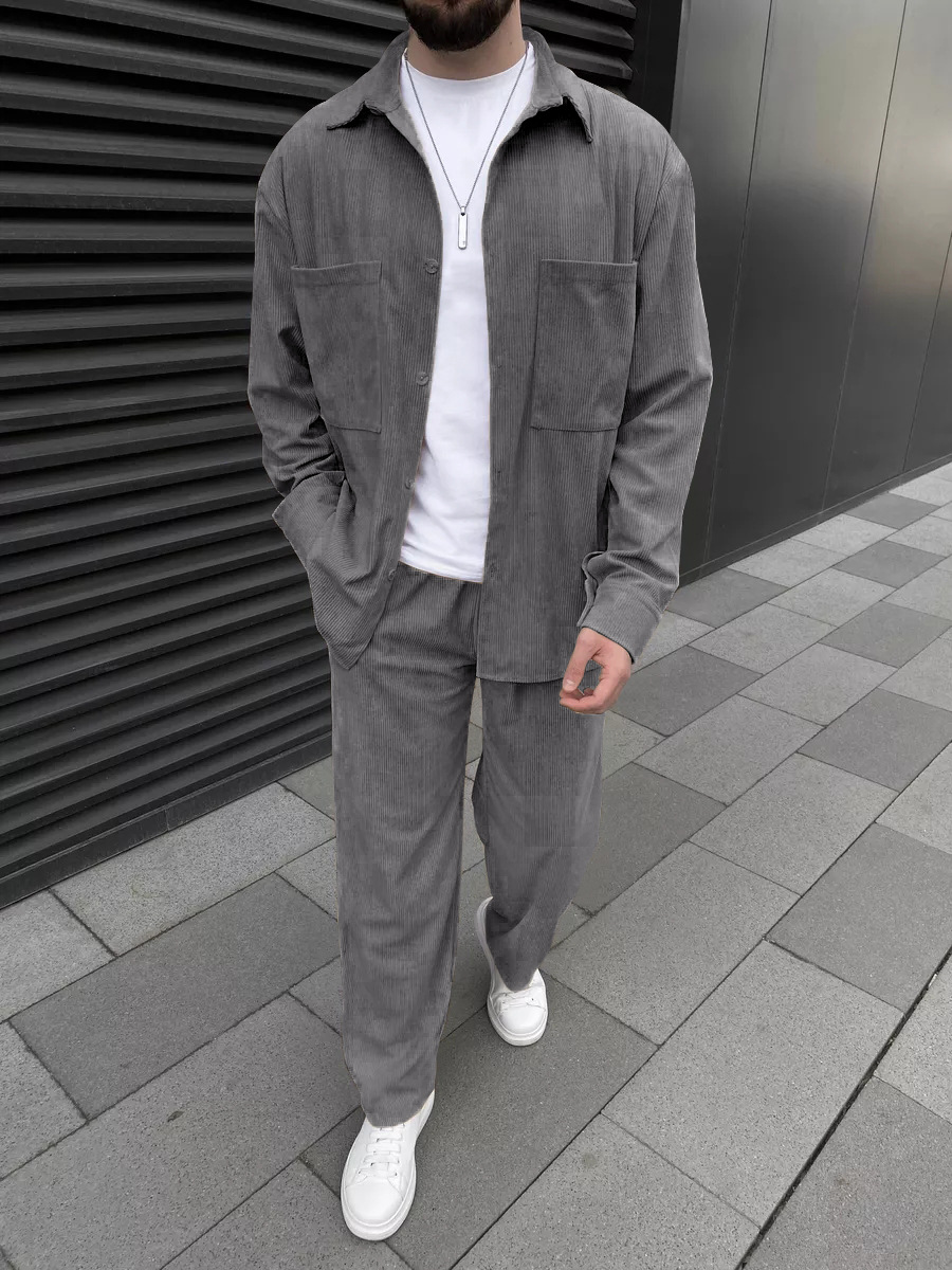 Мужской вельветовый костюм из  – обзор и цена Street Fashion Outfit